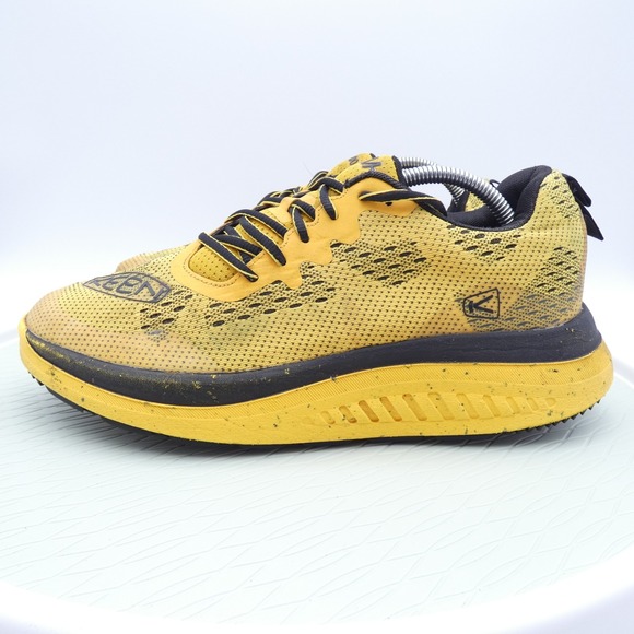 Keen Other - Keen WK400 Walking 1027061 Mens 10 Shoes Yellow Black Lace Up Athletic Sneakers
